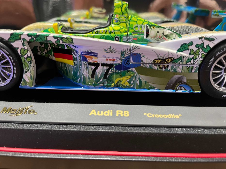 MAISTO колекционерски модел AUDI R8 TDI Le Mans ''The Crocodile" 1:18