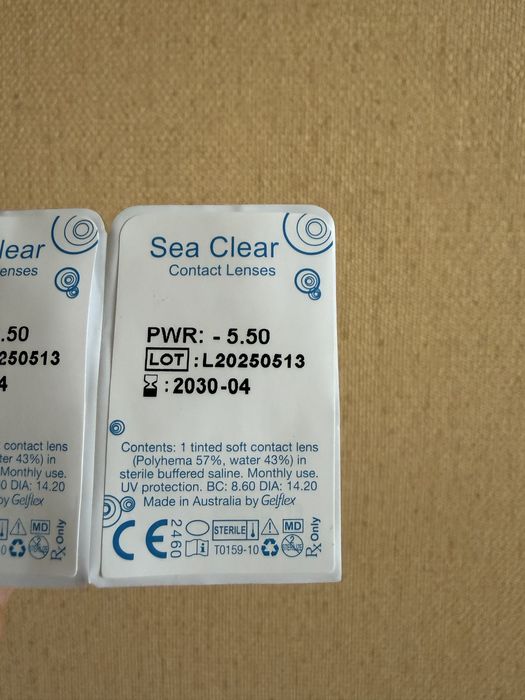 Линзы sea clear -5,5