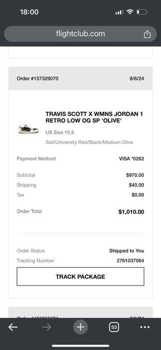 AIR JORDAN 1 LOW OG WMNS Travis Scott - olive