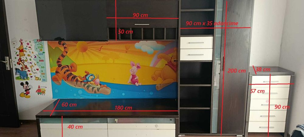 Mobila living aprox 327 cm