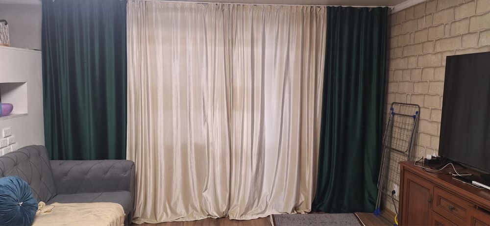 Комплект тюль и шторы