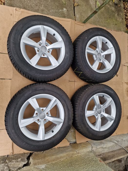 225 60 R 16 jante aliaj cu cauciucuri de iarna DOT 2016 ~ 5 x 112 ET37