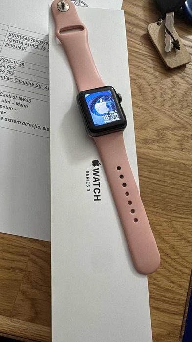 Apple watch series 3 grey aluminium 38 mm impecabil