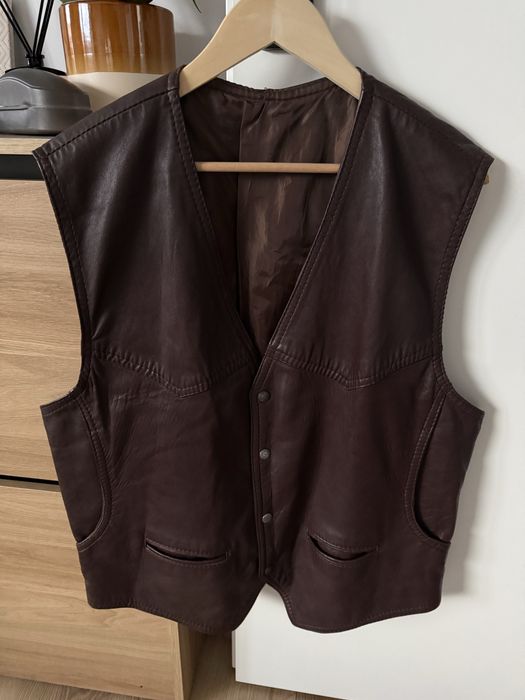 Vesta Piele Naturala BERTO LUCCI Maro Barbati | Marime XL 56