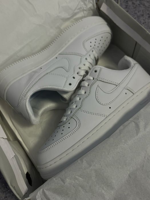 Новые белые кроссовки в стиле Nike air force 1