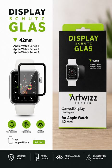 Защитно стъкло за Apple Watch 42mm — ново, неотваряно