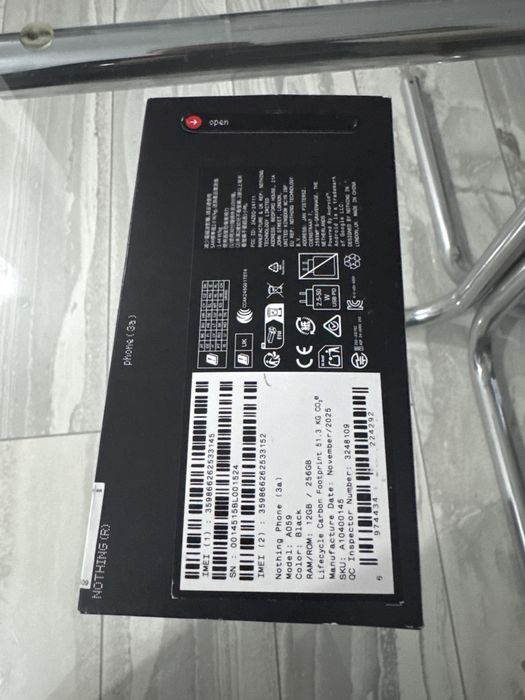 Vand Telefon mobil Nothing Phone (3a), 256GB, 12GB RAM, 5G, Black