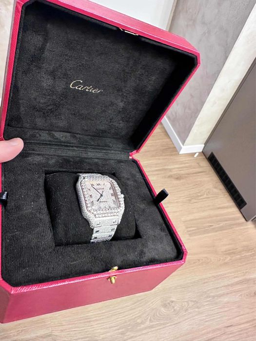 Iced Out Cartier Santos