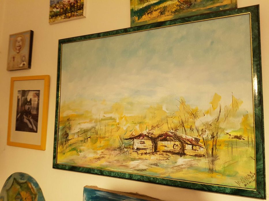 Картина поле шарж