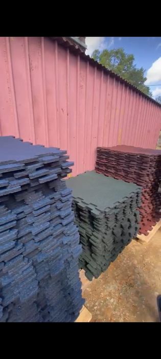 Резиновые плитки 5900 м2