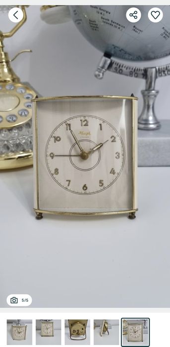 Ceas de birou vintage art deco