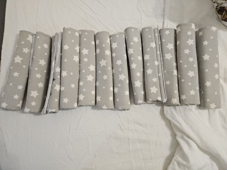 Дървена бебешка кошара + матрак