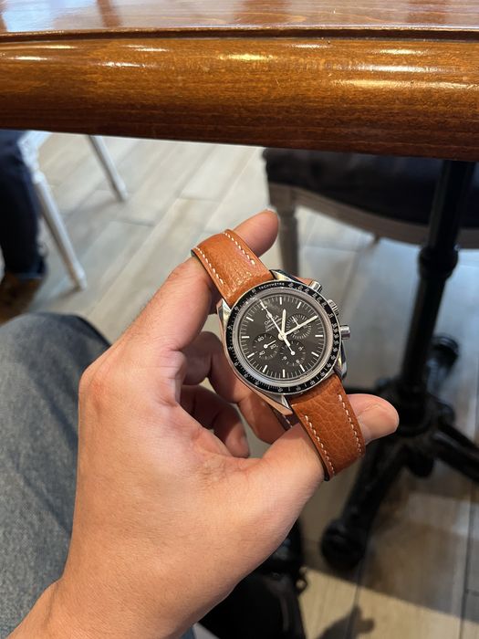 Curea pentru ceas 20 mm din piele premium Epsom lucrata manual - Omega