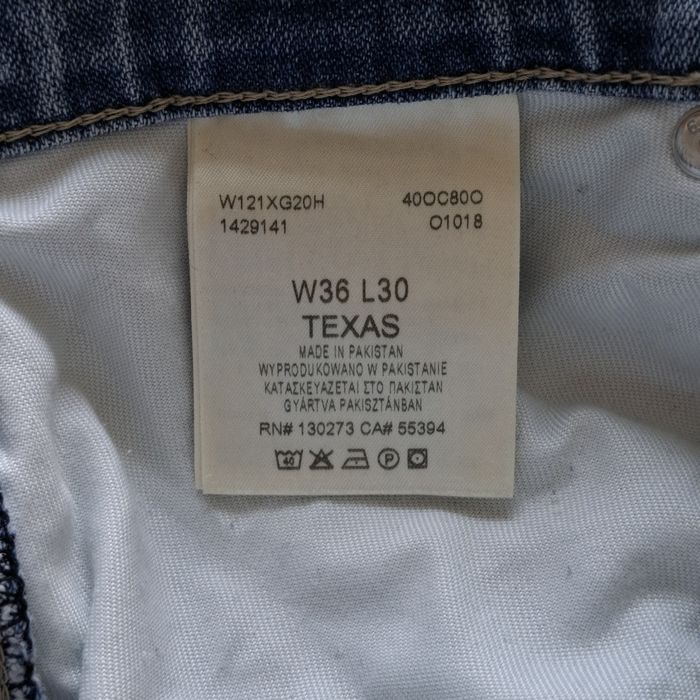 Blugi Wrangler denim jeans mărimea W36 L30, bumbac, bărbați