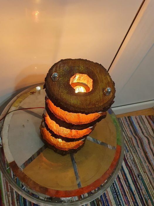 Veioza rustică handmade