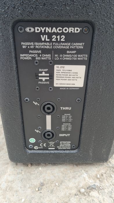 Dynacord vl212 originale rcf fbt xa2