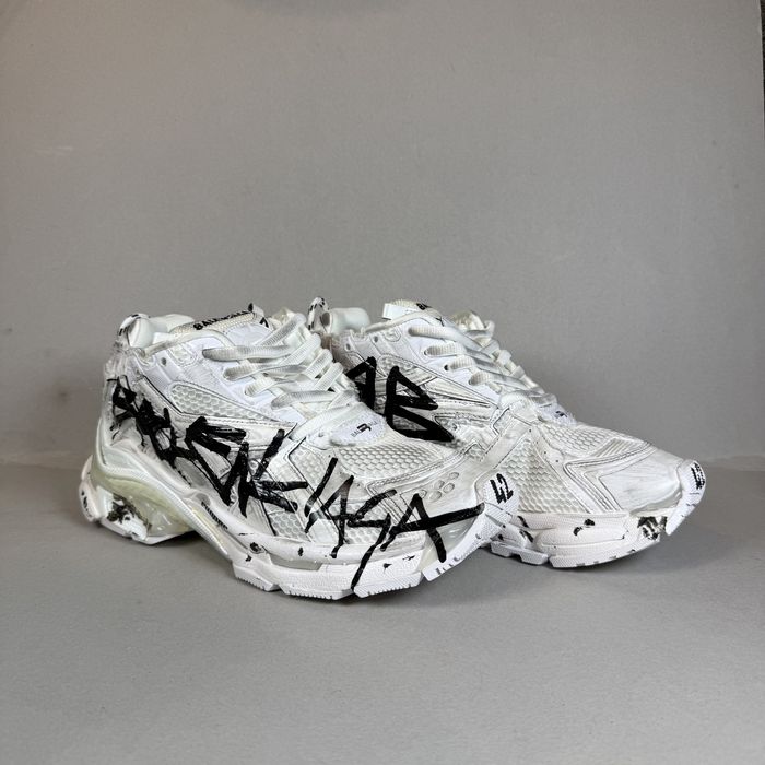 Balenciaga Runner "White Black Logo"! НОВИ!