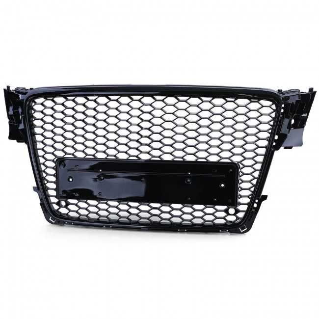 Grila fara emblema Audi A4 S4 B8 'RS Style' negru lucios (08-11) PDC NOU