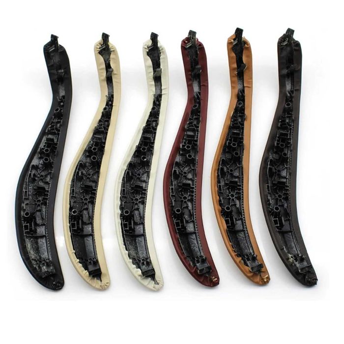 Кожено капаче вътрешна дръжка врата BMW 5 G30 G31 G38 черно ляво