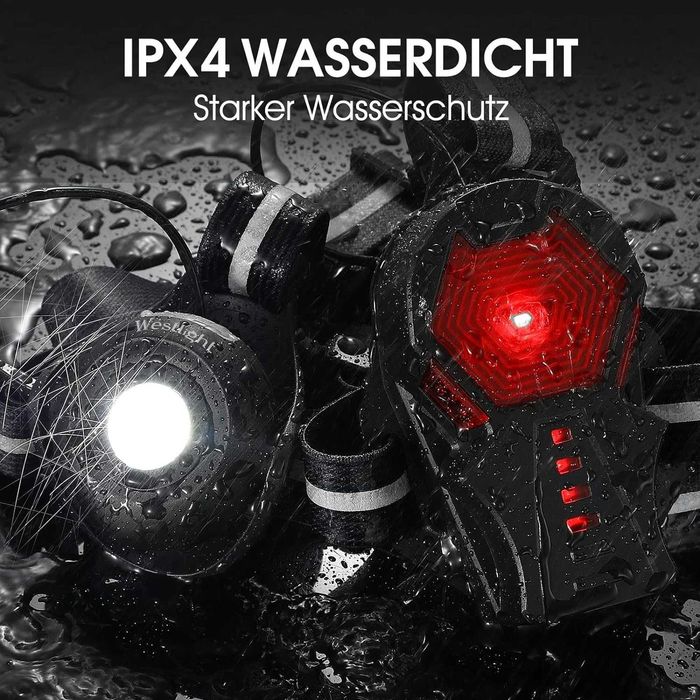 Lampă de piept HONGYEA reîncărcabilă USB, 500lm, 3 moduri, rotatitva