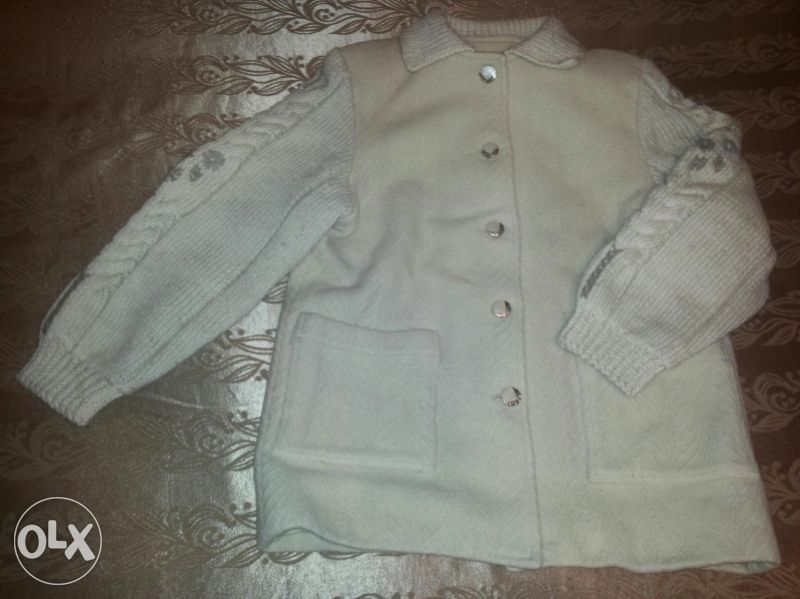 Палтенце с плетени ръкави и Палто (Балтон) и Еко кожа