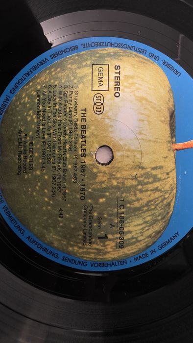 COLECTIE RARA The Beatles 4xLP Red Blue Albums 1973 German ANALOG Cope