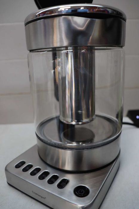 Компактна електрическа стъклена кана  WMF Kitchenminis, 1л, 1900 W, инокс