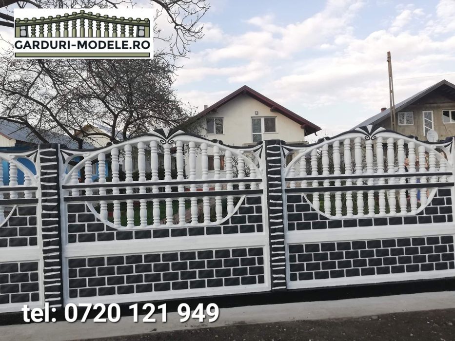 Garduri din placi beton armat.Diverse modele.