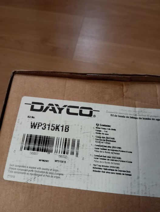 Dayco WP315K1B комплект ангренажен ремък с водна помпа KIA Hyundai V6