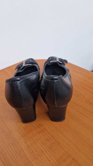 Pantofi piele bleumarin