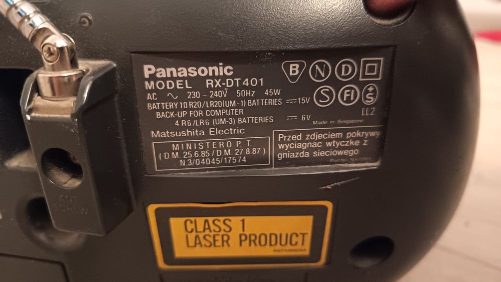 Radio casetofon cu cd PANASONIC  RX-DT 401