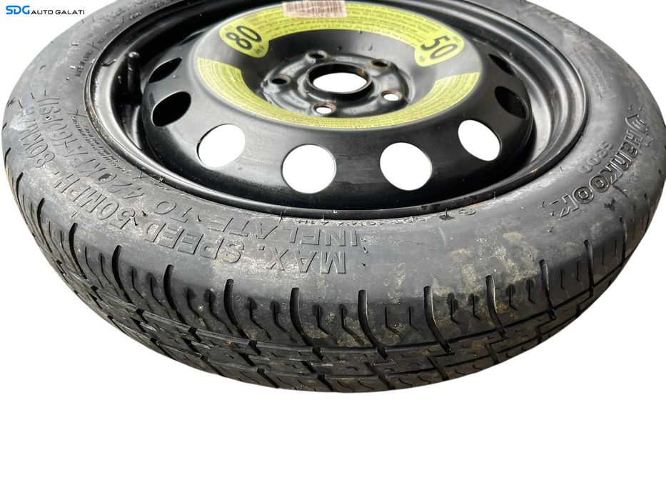 Janta Roata Rezerva Slim 5x112 T125 70 R16 16 3,5Jx16 H2 ET25,5 Volkswagen Golf PLUS 2004 - 2013 Cod 1K0601027S 1K0601027AL [B4223]