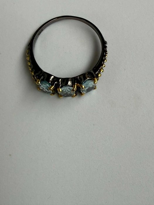 Inel argint 925 Triple Sparkle cu 3 Topazuri