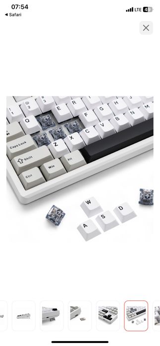 Клавиатура MageGee Light87 белый