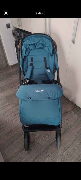 Sistem modular 3in1 Coccolle Aspen Ocean blue + Scoica auto Coccolle K