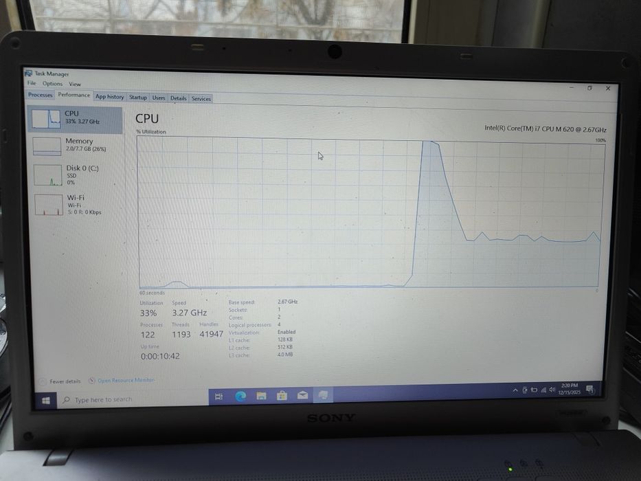 Laptop Sony Vaio alb