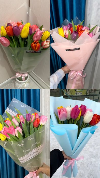 Тюльпаны 8 марта букеты из тюльпанов