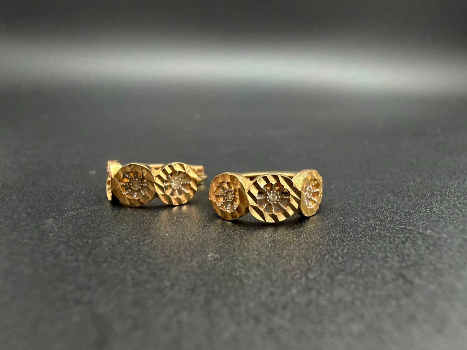 Dracula Amanet: Cercei de Aur: 2.42gr/14k.