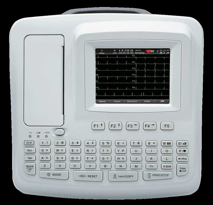 Электрокардиограф 6 каналов SE-601B с принадлежностями
