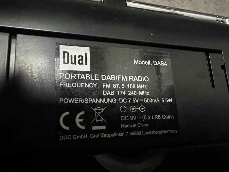 Цифрово радио Dual DAB 4 Portable Digital Radio DAB+/FM Tuner