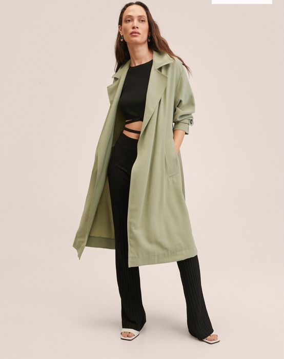 Тренч брендовый от Mango