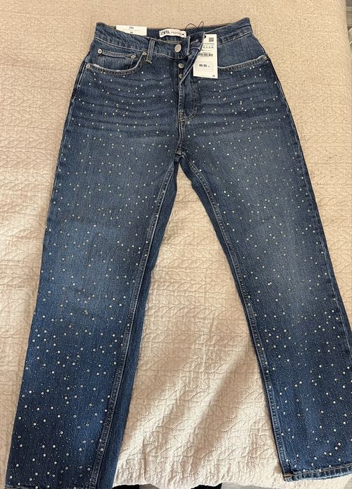 Дънки Zara с камъчета