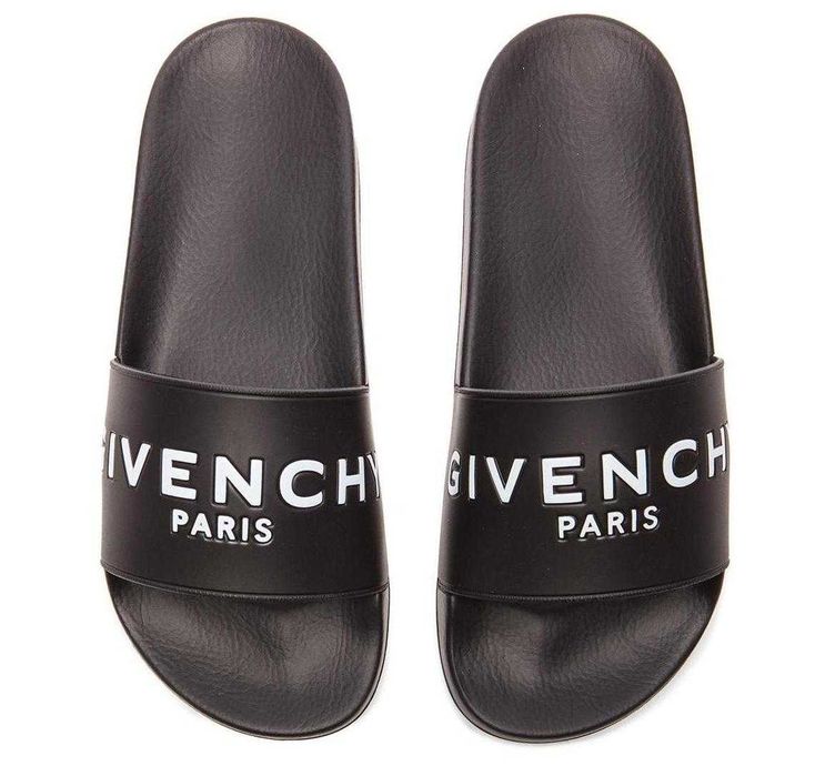 Papuci negri unisex slapi ergonomici sport casual logo alb