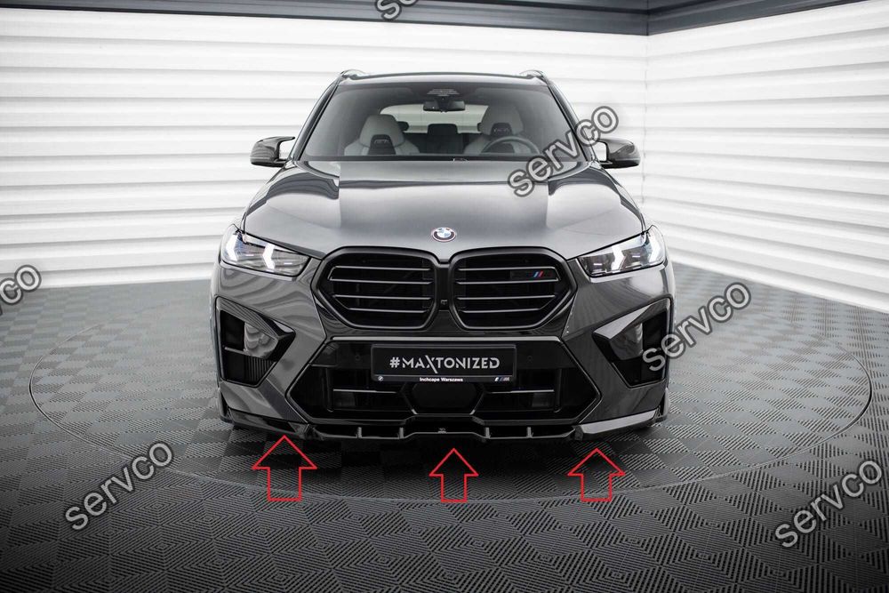 Pachet Set Splitter Exterior Lip Prelungiri Body kit tuning Bmw X5 M F95 Facelift 2023- v6 - Maxton Design