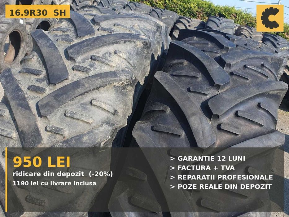 Cauciucuri 16.9R30 420/85R30 Kleber Anvelope Tractor PERECHE SH TVA