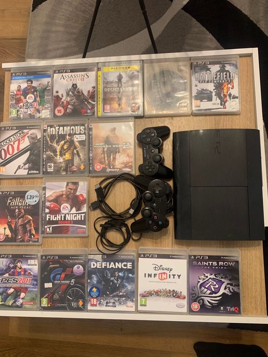 Ps3 super slim 500gb + 15игри