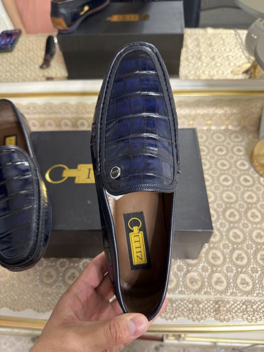 ZILLI — Premium tufli | Ko’k rang | 41-razmer