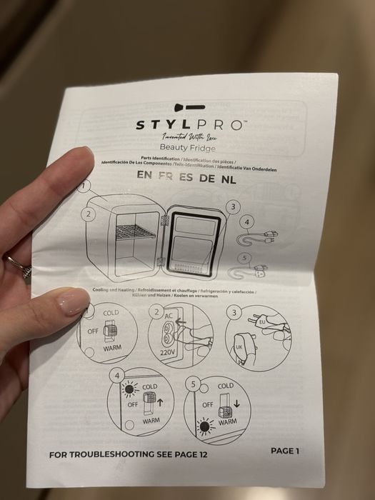 Stylpro Frigider pentru depozitarea produselor cosmetice