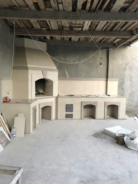 ОЧАГИ. Летние кухни. Камин.