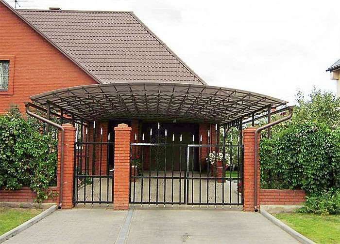 Готовый навес на заказ